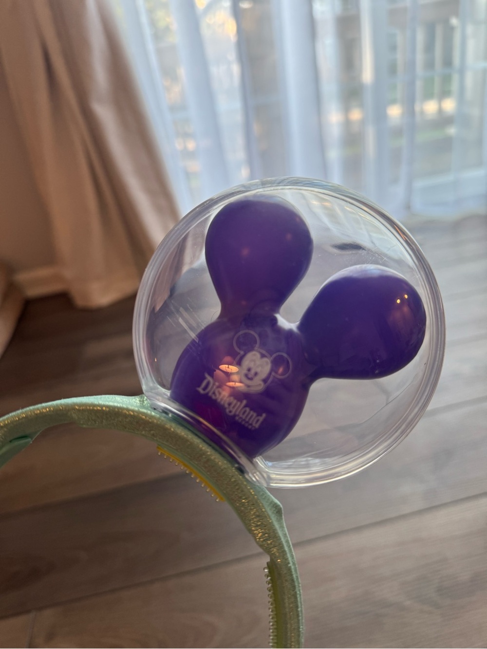 *Disney Light-Up Mickey Bubble Ear Headband with Pink & Purple Balloons - Picture 3 of 5